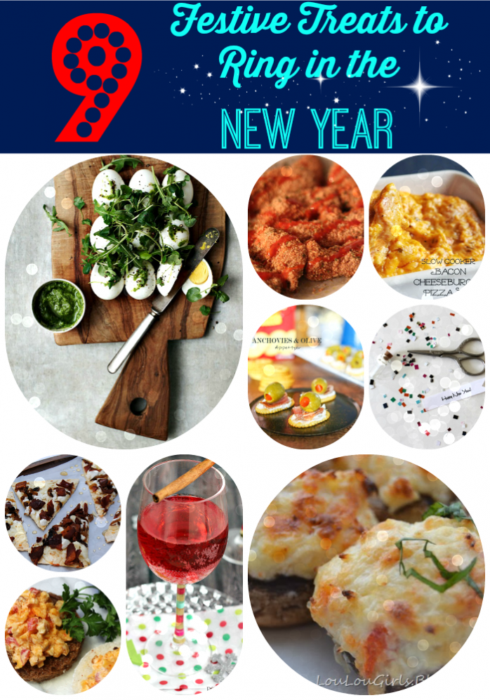 Festive Food ideas for New Year's Eve shared at Project Inspire{d} via http://yesterdayontuesday.com/staging