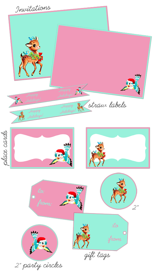 Free vintage christmas party collection for YOT created by FPTFY