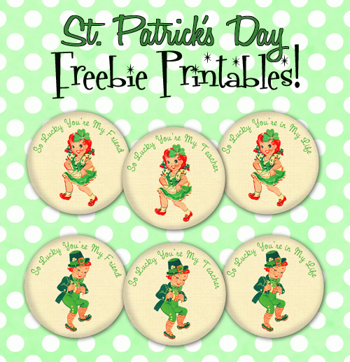St. Patrick's Day Printables - #yesterdayontuesday #stpatricksday #stpatricksdayprintables