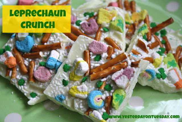 Leprechaun Crunch - #yesterdayontuesday #st.patrick'sday #st.patrick'sdayfood