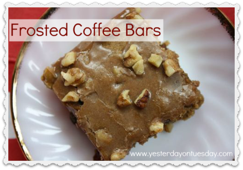 Yesterday on Tuesday-Frosted Coffee Bars Yesterday on Tuesday-Frosted Coffee Bars