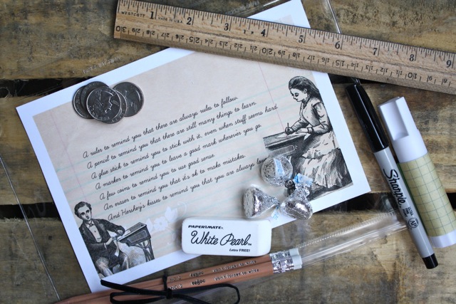 Pretty Pencil Pouch Printable - Yesterday on Tuesday