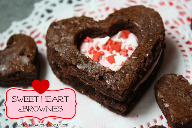 Sweet Heart Brownies - YoT #valentinesday #brownies