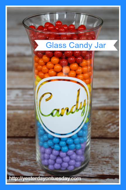 DIY Glass Candy Jar