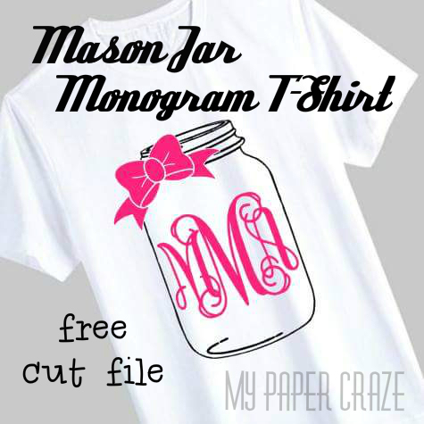 Mason Jar Monogram Shirt