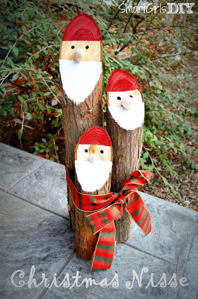 Smart-Girls-DIY-Cedar-Log-Christmas-Nisse-cute-and-easy-craft