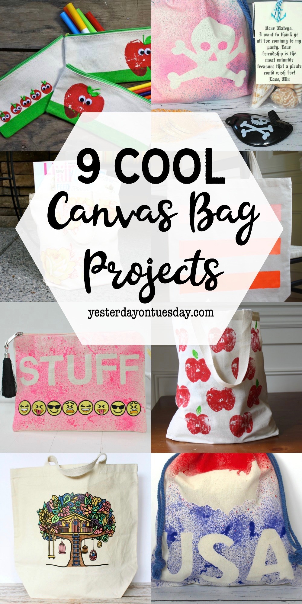 9 Cool Canvas Bag Projects | Yesterday On Tuesday