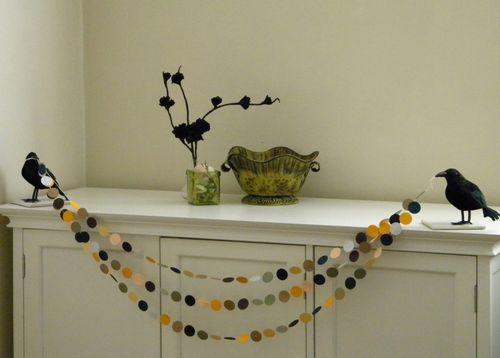 Crow and Paper Garland