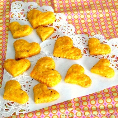 Cheesy Heart Crackers - The Silly Pearl on Multiples in the Kitchen_thumb