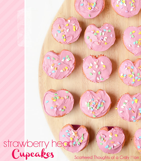 Heart Shaped Cupcakes - Scattered Thoughts of a Crafty Mom