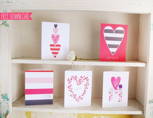 5 Valentines Cards - Sweet Muffin Suite