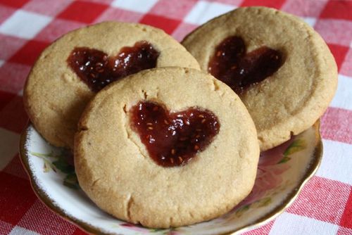 Heart Thumbprint Cookies - Yesterday on Tuesday
