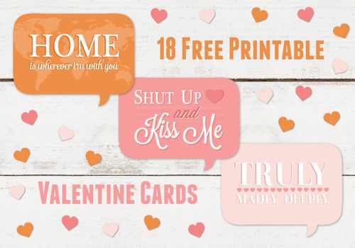 18 Free Printable Valentine's Cards - Thank You Card Shop