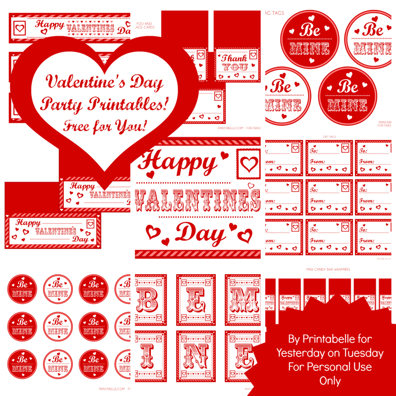 Mega Set Valentine's Day Party Printables - YoT & Printabelle