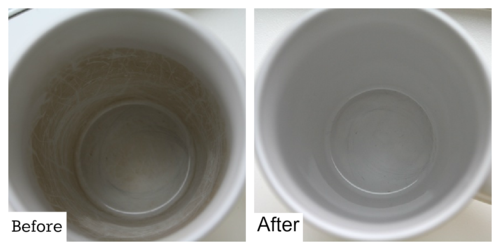 Coffee Cup Stain Removal  - #yesterdayontuesday #coffeecupstainremoval