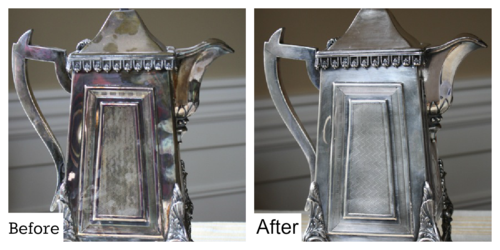 How to Remove Tarnish from Silver - #yesterdayontuesday #tarnishedsilver