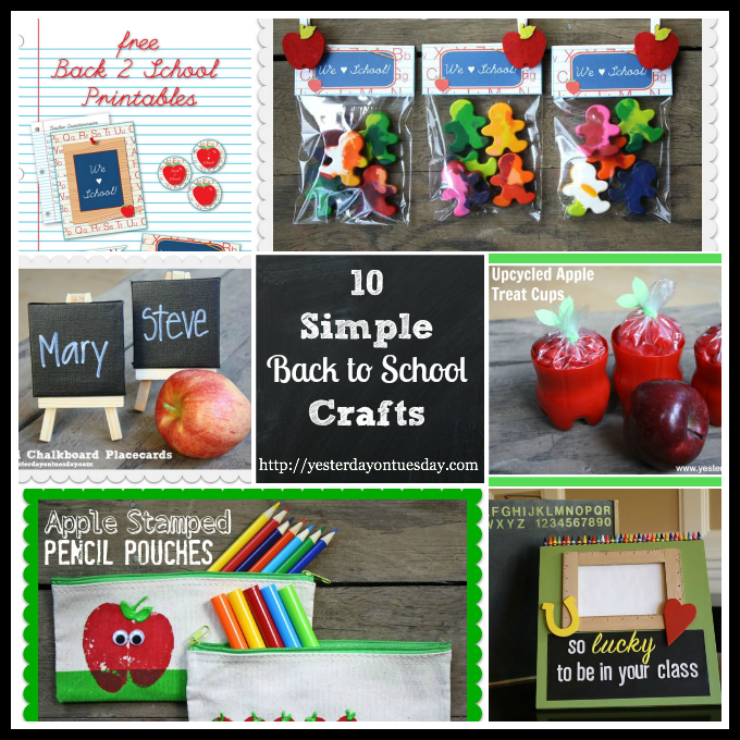 10 Simple Back to School Crafts