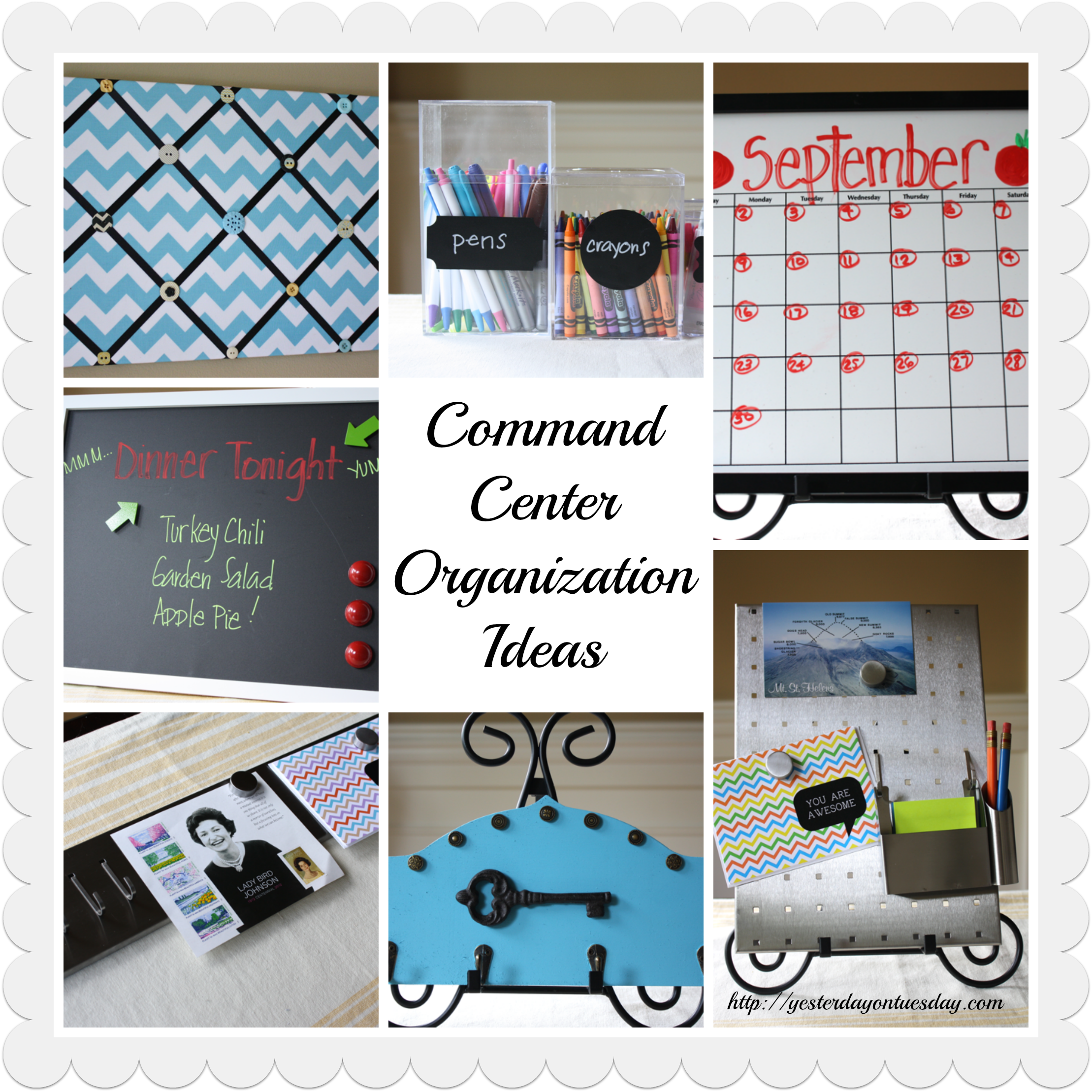 Command Center Organization Ideas