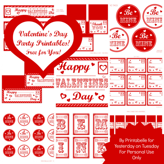 FREE Valentine's Day Party Printables
