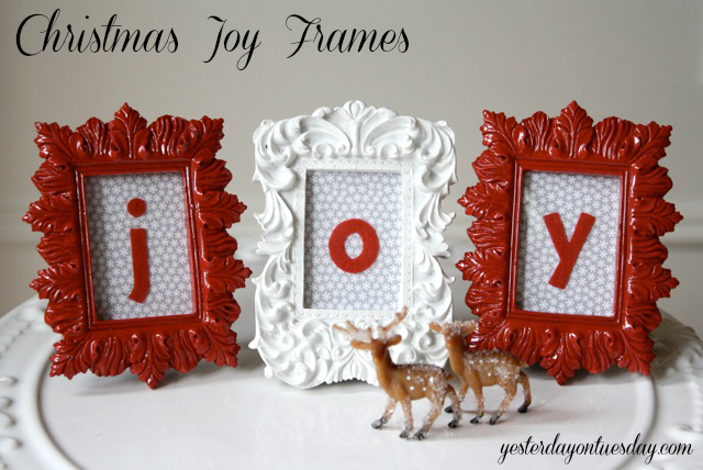 Craft Lightning: Christmas Joy Frames