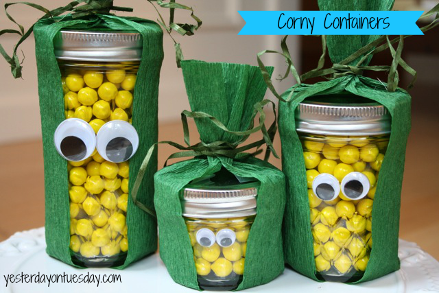 Corny Containers Thanksgiving Craft