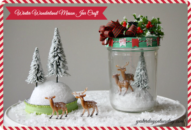 Winter Wonderland Mason Jar Craft