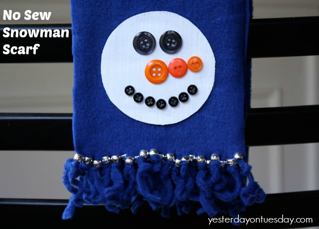 Snowman Scarf Featured in Kids Crafts 123