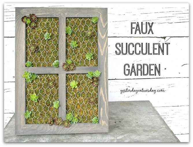 How to Make a Faux Succulent Garden