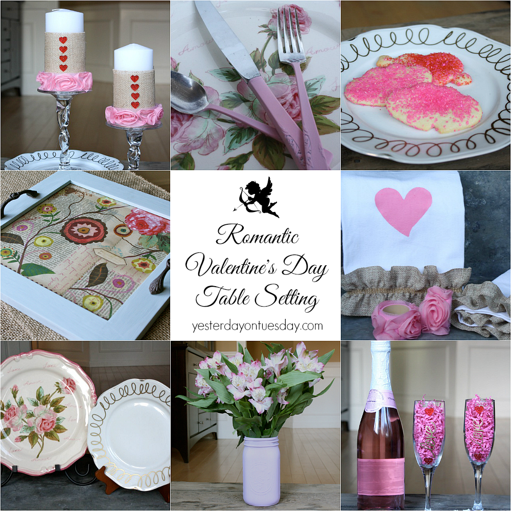 Romantic Valentine’s Day Table Setting with Hometalk.com