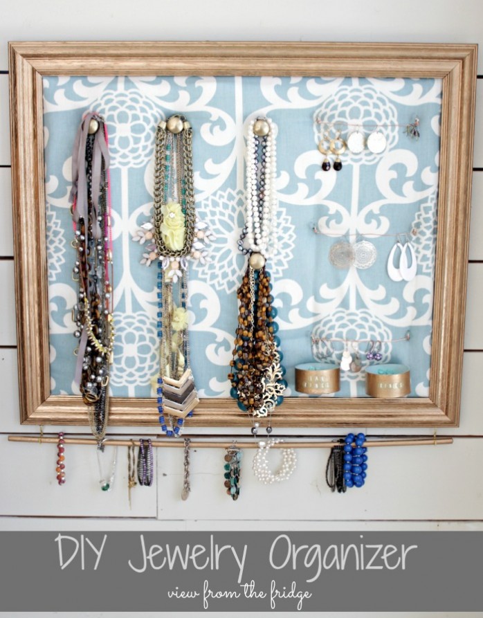 Picture Frame to Jewelry Organizer