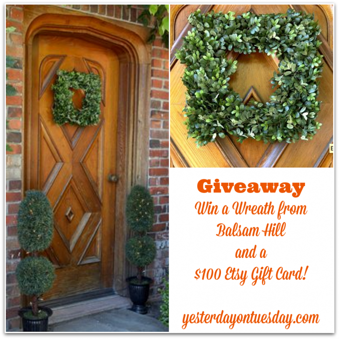 Win a wreath from Balsam Hill and an Etsy gift card for one hundred dollars #balsamhill #celebratemom #celebratelife