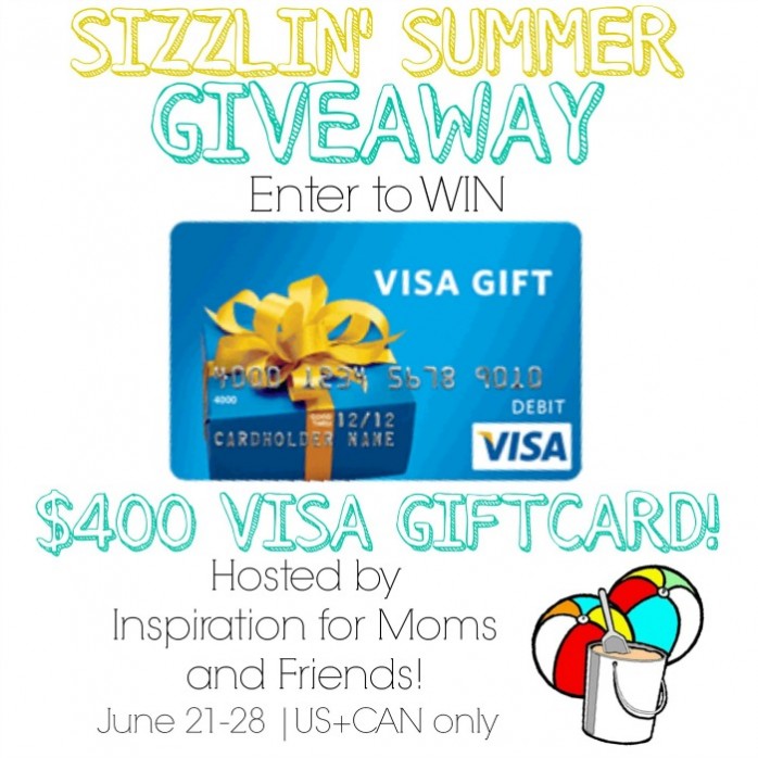 Win a four hundred dollar Visa Gift Card