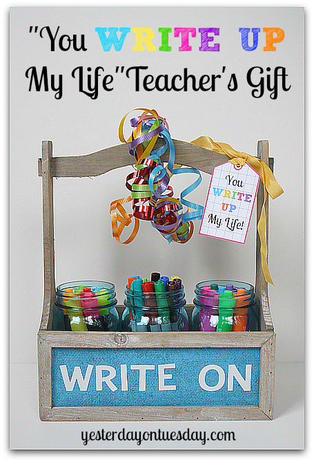 “You Write Up My Life” Teacher’s Gift