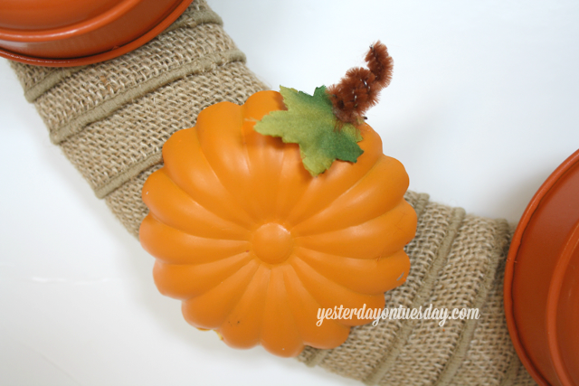 Jello Mold Pumpkin Wreath