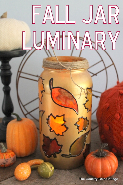 Fall Jar Luminary