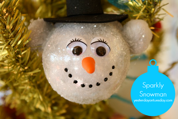 Sparkly Snowman Ornament