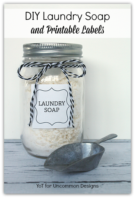 DIY Laundry Soap and printable labels from http://yesterdayontuesday.com/staging