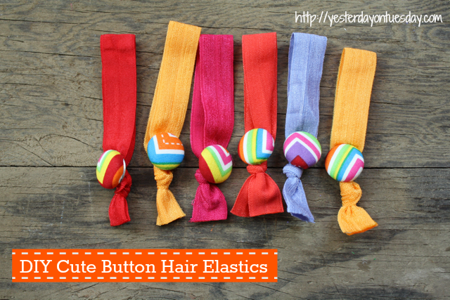 Hair Elastics, fun kid's craft from Yesterday on Tuesday