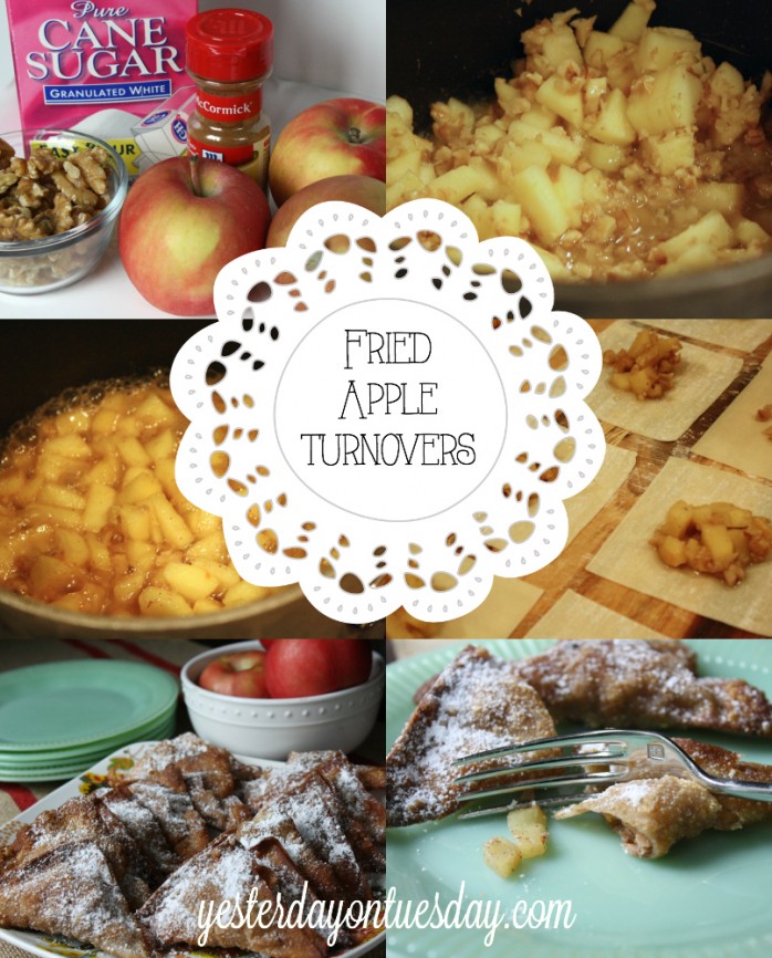 Delicious Fried Apple Turnover Recipe from http://yesterdayontuesday.com/staging #appleturnover #applerecipes