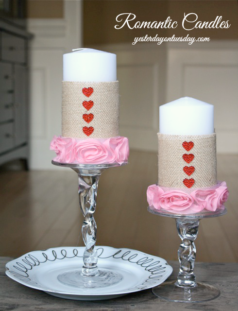 DIY Romantic Candles for Valentine's Day #valentinesday #romance