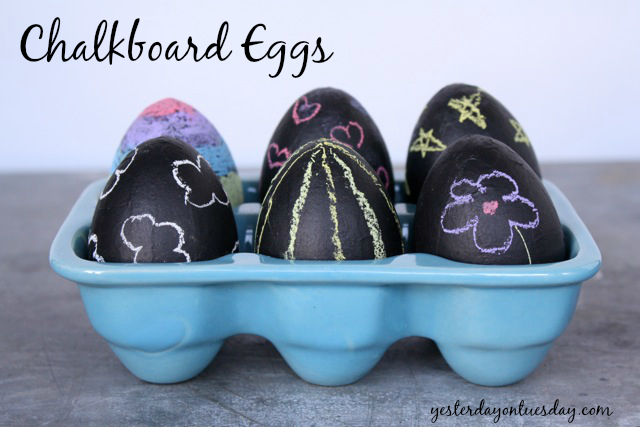 Chalkboard Eggs for Easter