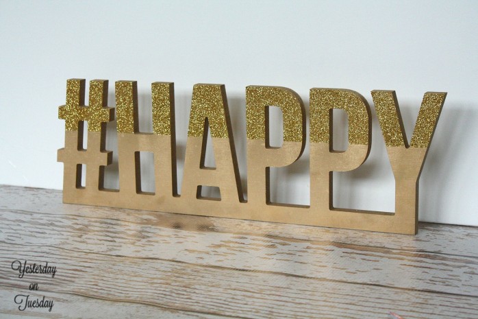 Happy in Love sign, perfect for Valentine's Day