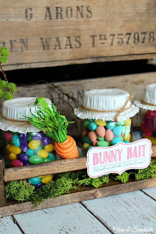 Bunny Bait Jars from Clean and Scentsible