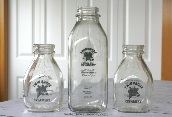 Milk Bottle Vases