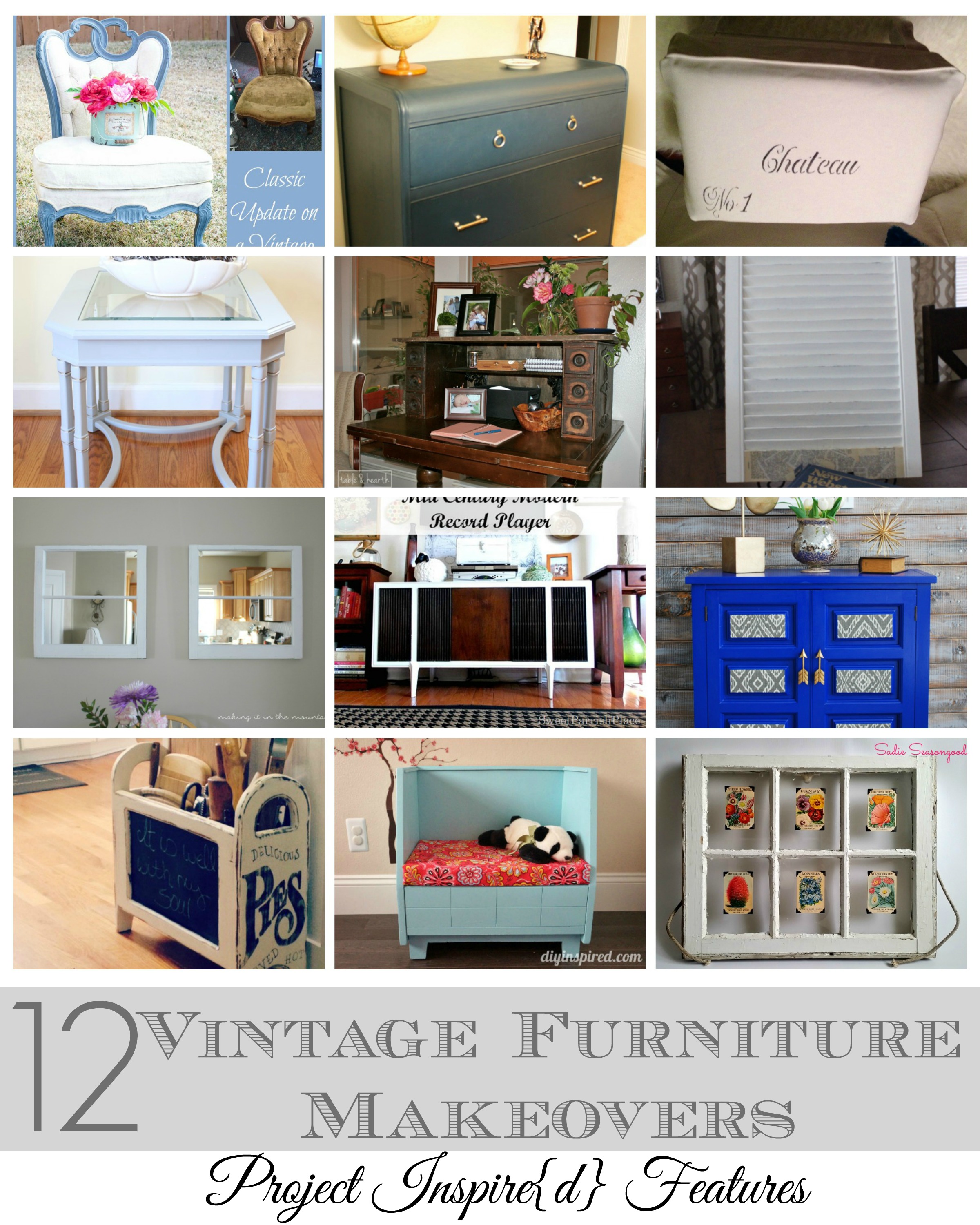 A Dozen Vintage Furniture Makeovers