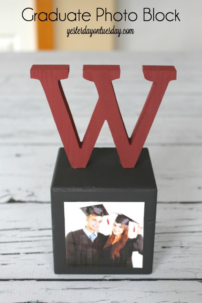 Make a sweet keepsake for your grad with this Graduate Photo Block