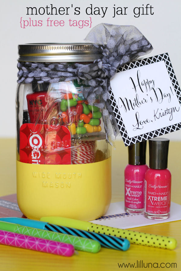 Mother's Day Gift Jar with Free Prints
