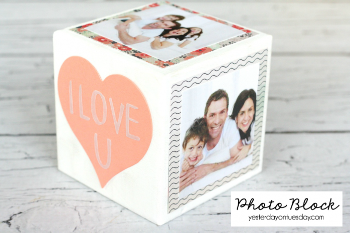DIY Photo Block a great gift for Mother's Day