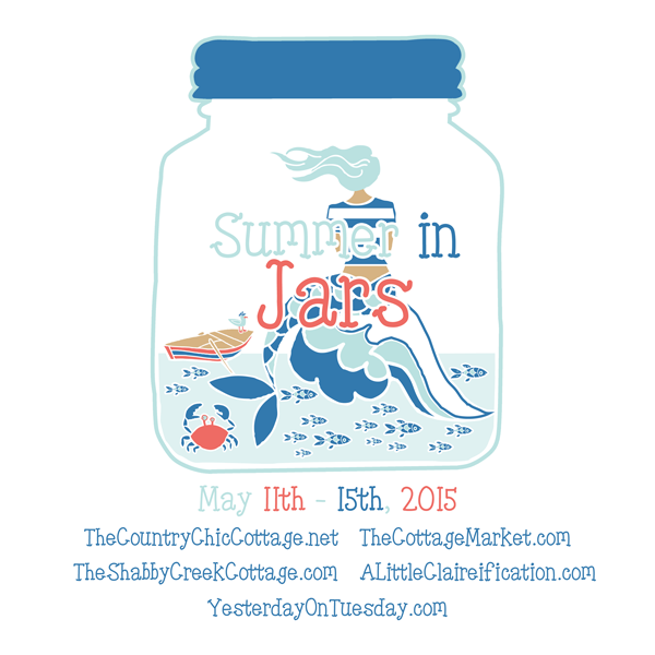 Summer in Jars Event featuring twenty five sizzling summer crafts and decor ideas from some of your favorite bloggers!