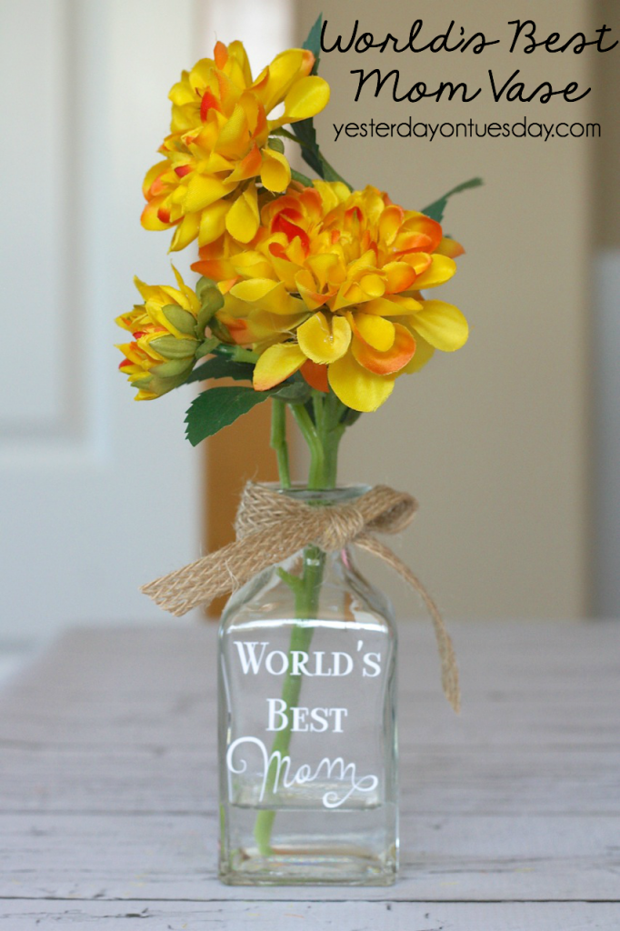 Easy World's Best Mom Vase, a fun gift for Mom